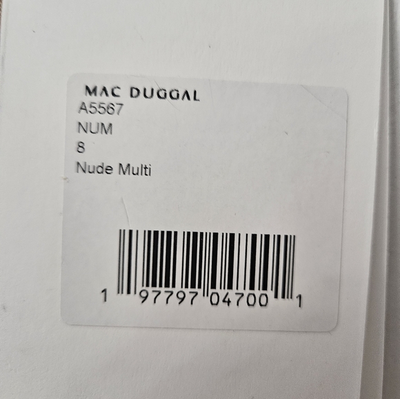 Mac Duggal One Shoulder Floral Embellished Gown SZ 8 NWT - Picture 7 of 15